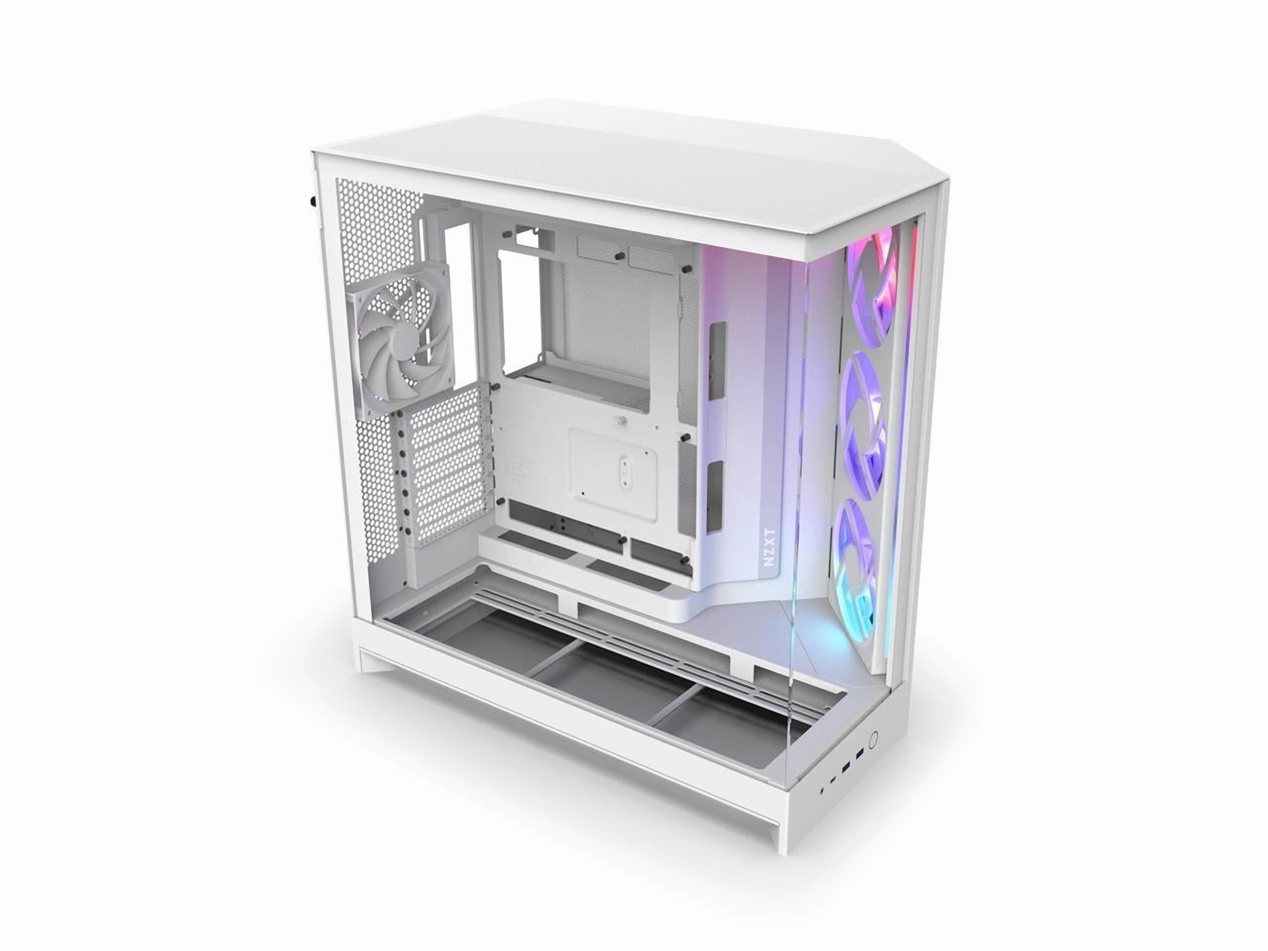 NZXT CM-H92FW-R1 White SGCC / Tempered Glass Mid-Tower Case (Computer Cases - ATX Form)