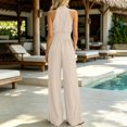 thumbnail image 6 of YuXingFu Womens Jumpsuits for Women Casual Petite Cropped Dress Pants - Cargo Pocket Summer White S, 6 of 7