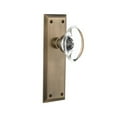 thumbnail image 3 of Nostalgic Warehouse Nykocc_Psg_234_Nk Oval Clear Crystal Solid Brass Passage Door Knob Set, 3 of 7