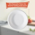 thumbnail image 2 of Neighborly Nook 4 Inch Mini Disposable Plates 100 Count Small Plates for Pet Round Paper Starch Plates for Party Dessert Cake Craft Appetizer, 2 of 7