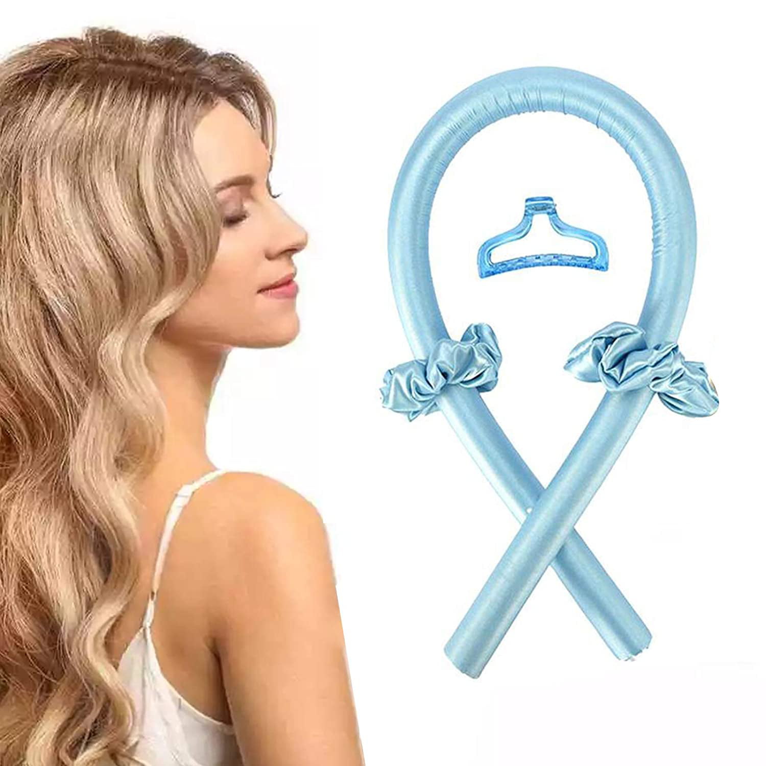 Heatless Hair Curlers For Long Hair, No Heat Silk Curls Headband You Can To  Sleep In Overnight, Soft Foam Hair Rollers, Curling Ribbon and Flexi Rods  for Natural Hair - Walmart.com
