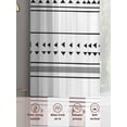 thumbnail image 6 of Boho Black White Modern Stripes Sheer Curtains 63 Inch Length 2 Panels Set for Living Room/Bedroom, Farmhouse Abstract Art Curtain Sheers Drapes Rod Pocket Curtains Window Treatment Set 52''x63''x2, 6 of 7
