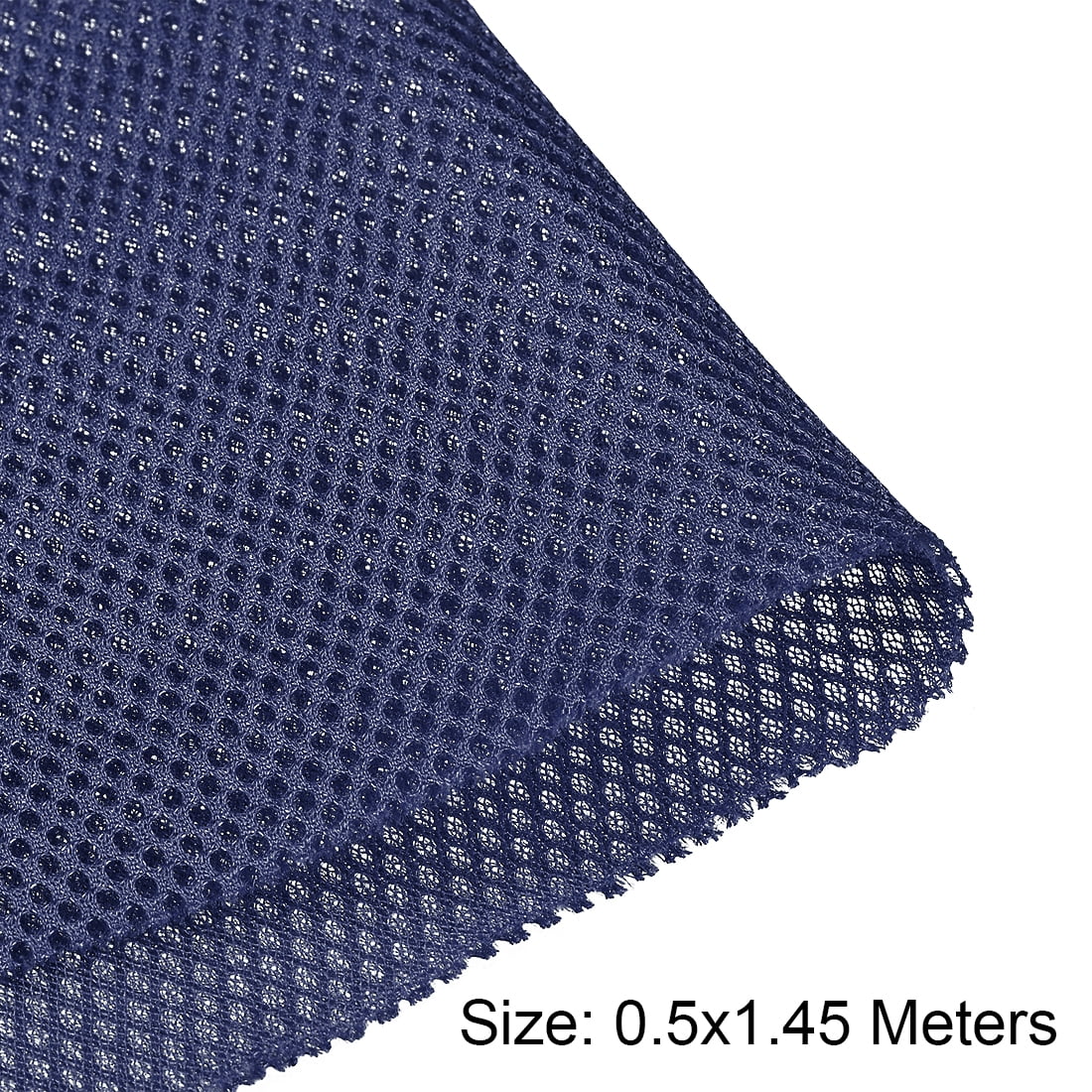 Uxcell Speaker Grill Cloth Polyester Fiber Stereo Mesh Fabric Dark Blue 0.5x1.45m