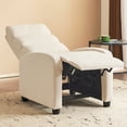 thumbnail image 3 of Contemporary Manual Recliner Chair, Push Back Theater Recliner Chair, Single Sofa with Footrest, Recliner Chair for Living Room, Bedroom, Home Theater, Beige, 3 of 9