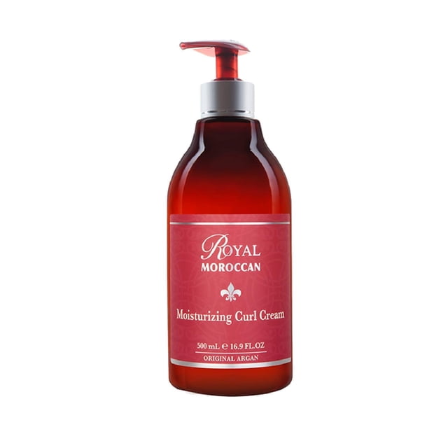 Crema definidora de rizos Royal Marruecos para cabello rizado y tratado con color encrespado | Producto hidratante para peinar con aceite de argán | (500 ml 16,9 oz)