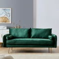 thumbnail image 1 of Velvet Fabric Sofa With Pocket-71‘’Green, 1 of 7