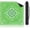 Green, variant on Mahjong Mat with Rule, 31.5"x31.5" Waterproof Soft Surface Game Mat, Easy Clean Non-Slip & Noise-Reduce Mah Jong Table Mat with Carry Bag, Rolled Packaging for American Mahjong Tile Set