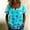Sky Blue women plus size sunflower shirt a1, variant on Yrmaups Loose Fit Short Sleeve T Shirt for Women Plus Size, Sunflower Square Neck Blouse, Casual Button Down Top, Soft Stretch Tee for Party Vacation Daily Wear, Green S