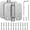 Brushed Nickel, variant on PETGLE Self Closing Door Hinges 4 Inch, 2 Pack Spring Loaded Door Hinge with 5/8'' Radius Corners, Adjustable Tension for Garage, Front and Back Door, UL Listed, Oil Rubbed Bronze