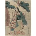 thumbnail image 2 of Toyokuni Utagawa 18x24 Black Ornate Framed Double Matted Museum Art Print Titled: Segawa Roko No Matsukaze (1811), 2 of 5
