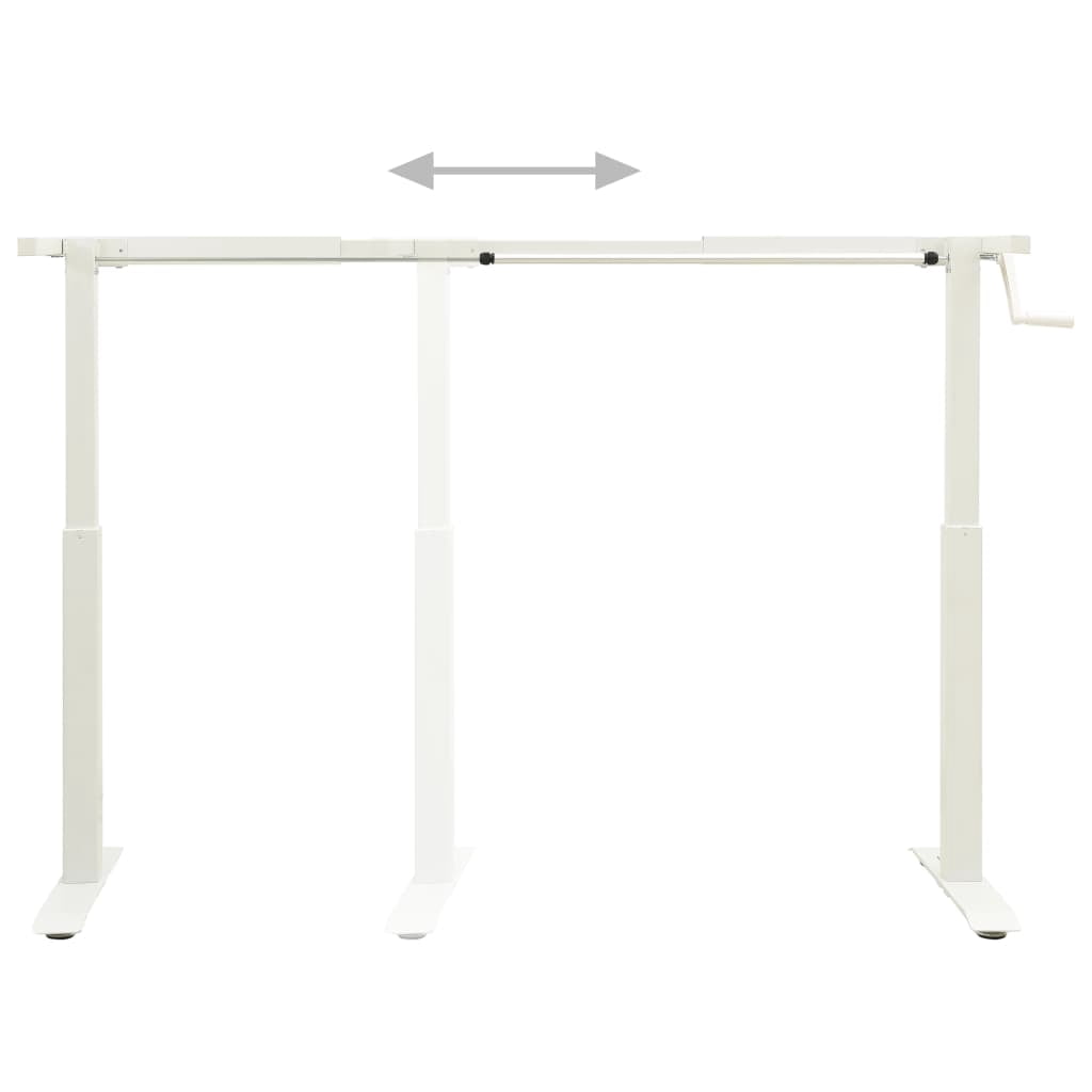 vidaXL Standing Desk Frame Adjustable Legs Computer Desk Base for Home Office