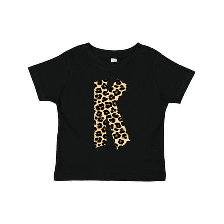

Inktastic Leopard Print Letter K Gift Toddler Boy or Toddler Girl T-Shirt
