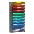 thumbnail image 1 of Organizador de archivos de pared Samstar de 10 niveles, malla metálica, negro, 1 of 6
