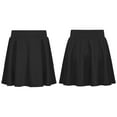 thumbnail image 6 of Aislor Kids Girls Tennis Golf High Waisted Pleated A-Line Skater Skirts Sport Dress with Shorts Black 2-3, 6 of 7