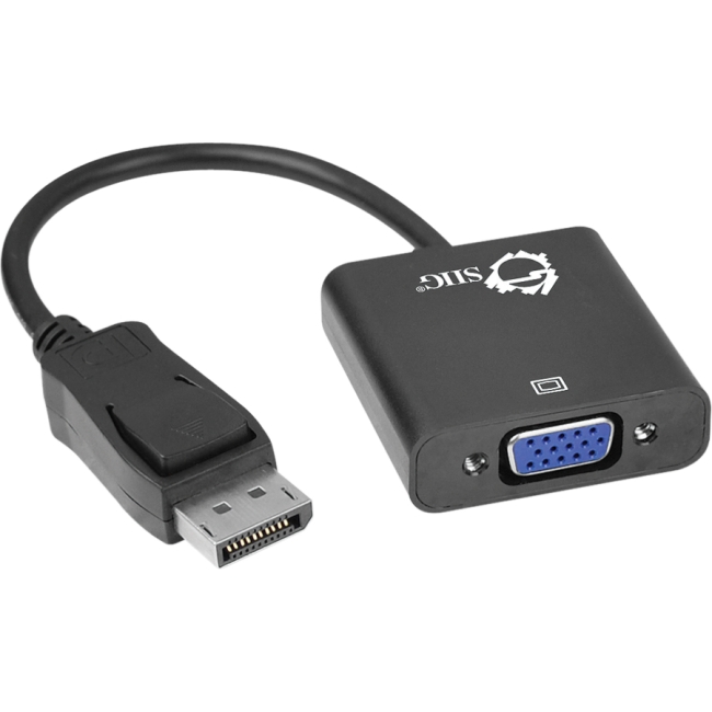 SIIG DisplayPort to VGA Adapter Converter DisplayPort/VGA for Notebook, Video Device, Monitor