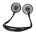 thumbnail image 2 of Ventilador de cuello USB portátil Recargable LED Diseño de ventilador Ventilador personal Ventilador más fresco usable con doble, 2 of 8