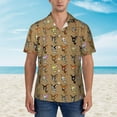 thumbnail image 3 of I Love Pickles Mens Hawaiian Shirt Short Sleeve Casual Button Up Tropical Summer Beach Shirt, 3 of 9