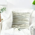 thumbnail image 5 of 2pcs Textured plush quicksand sense color Throw pillow pillow cover sofa cushion cover no core - grey, 5 of 5
