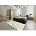 thumbnail image 4 of Ahgly Company Indoor Round Contemporary Champagne Beige Abstract Area Rugs, 7' Round, 4 of 6