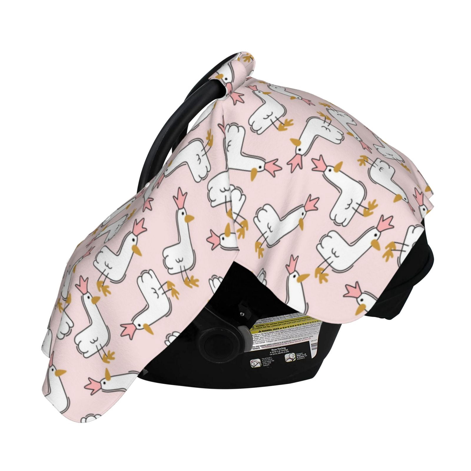 Naloa Goose Queen Baby Car Seat Cover, Breathable Baby Carrier Cover, Multiuse Baby Carrier Cover & Nursing Breastfeeding Cover