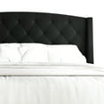 thumbnail image 4 of Castle Place Classic Velvet Full Platform Bed with Storage, Black, 4 of 11
