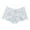 White, variant on Women's Elegant Lace Boyshorts Breathable Hollow Out Underwear With Comfort Fit Design, S, White