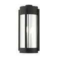 thumbnail image 4 of 22383-04-Livex Lighting-Sheridan - Three Light Outdoor Wall Lantern Black/Brushed Nickel Finish, 4 of 10