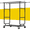 Black, variant on melmine Adjustable Clothes Rack with Wheels,Heavy Duty Double Rod Clothing Rack 650 lbs, Expandable 51-75"W Rolling Garment Rack for Hanging Clothes,Bedroom Laundry,Silver