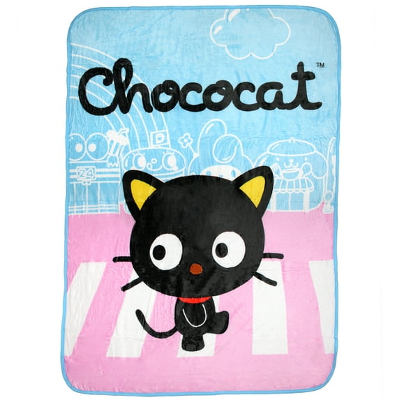 Hello Kitty And Friends Chococat Character Soft Fleece Plush Throw Blanket 45" x 60"