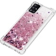 thumbnail image 6 of Compatible with Samsung Galaxy A51 5G Case Glitter Luxury Cute Love Liquid Quicksand Clear TPU Girls Women Stylish Bumper Shockproof Protective Case for Samsung Galaxy A51 5G Rose Gold YB, 6 of 12