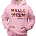 thumbnail image 2 of Halloween Vibes Hoodie Sweatshirt Unisex 3X-Large Pink, 2 of 5