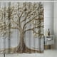 thumbnail image 5 of Yhmxh Decoración del baño Cortina de ducha con estampado de bordado falso, sin perforaciones, impermeable, especial para baño, resistente al agua y al moho. Gabinete de almacenamiento de baño, 5 of 5