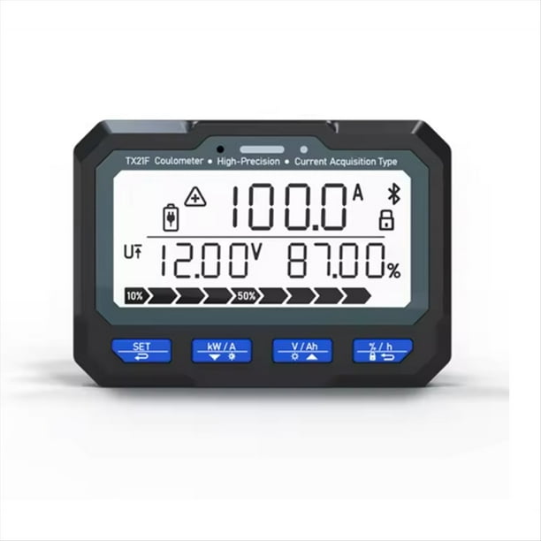 Medidor de Culombio TX21 para Android, Medidor de Potencia con Bluetooth, Comprobador de de Batería, Monitor de Potencia del Coulómetro B