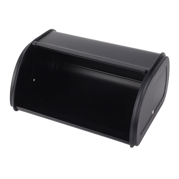 Kitchen Organization Bread Box, Countertop Bread Container Retro for Refrigerator Black