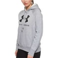 thumbnail image 3 of Under Armour Women's UA Rival Fleece Sportstyle Graphic Pullover Hoodie (Steel Medium Heather, L), 3 of 3