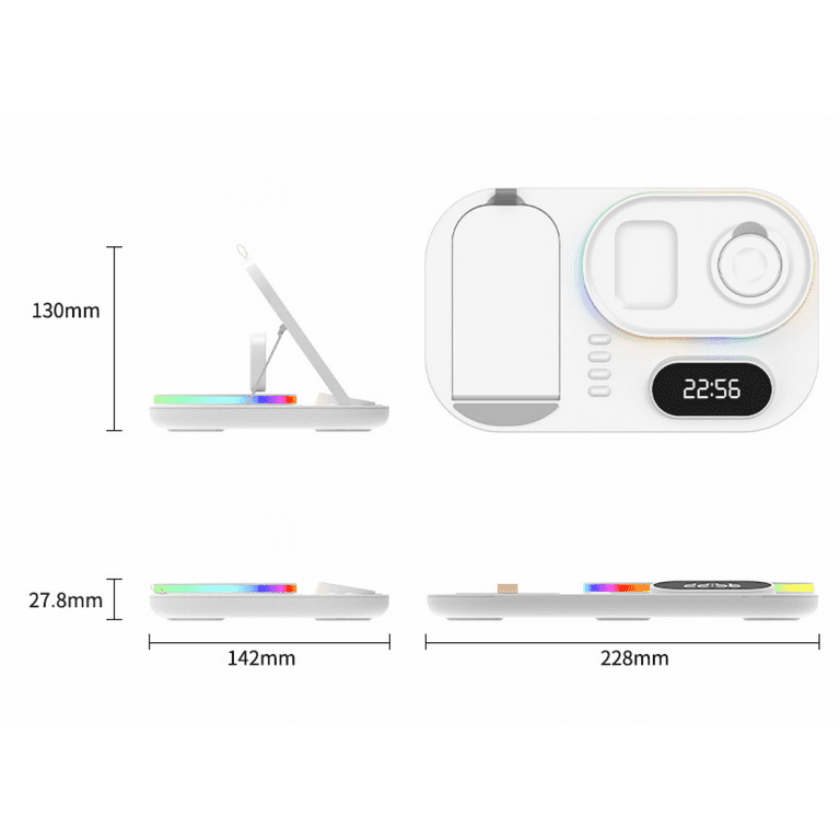 Wish Wireless Charger, 4 in 1Wireless Charging Station, Fast Charging Station Dock for Apple iWatch SE/6/5/4/3/2/1,AirPods Pro S1632 - Walmart.com