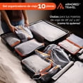 thumbnail image 3 of Organizadores de viaje para maletas bolsas organizadoras paquete 10 piezas esenciales para viaje útil para set de maletas 28” 24” y 20” Travel organizer Armored Travel, 3 of 8