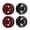 Red, variant on YAHHU 4 Pcs 1.9 Inch RC Car Wheel Rims Carbon Fiber Lightweight Wheels Rims for 1/10 Remote Control Vehicle Red (2.32 inches / 58.9 cm)