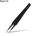 thumbnail image 1 of HEVIRGO 1 Pc ESD Safe Stainless Steel Anti-Static Tweezers Maintenance Repair Tool, 1 of 8