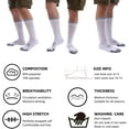 thumbnail image 5 of Eiyebisi Men's Athletic Workgear Crew Socks 10 Value Pack  Shoe Sizes 6-12, 5 of 5
