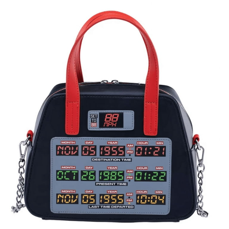 Universal Studios Back To The Future Loungefly Crossbody Bag Universal Studios Back To The Future Loungefly Crossbody Bag