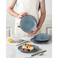 thumbnail image 4 of Ceramic Dessert Plates Set of 4 - 8.25 Inch Round Stoneware Dinnerware for Kitchen, Dishwasher & Microwave Safe (Blue), 4 of 6