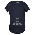 thumbnail image 1 of Maternity Baby Loading Shirt Humor Funny Cute Internet Pregnancy Tee (Navy) - XL, 1 of 2