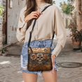 thumbnail image 5 of DISNIMO Skull Rose Print Crossbody Handbags Women's Messenger Bag with Zipper Fashion Lightweight Satchel Shoulder Bag with Multi-Pockets, 5 of 7