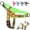 Green, variant on Didog Non-Pulling Nylon Dog Harness with Soft Padded Handle Front Leading Safety Escape Proof Quick Fit Buckle,Adjustable Pet Strap Vest, Easy for Walking,Vibrant colors