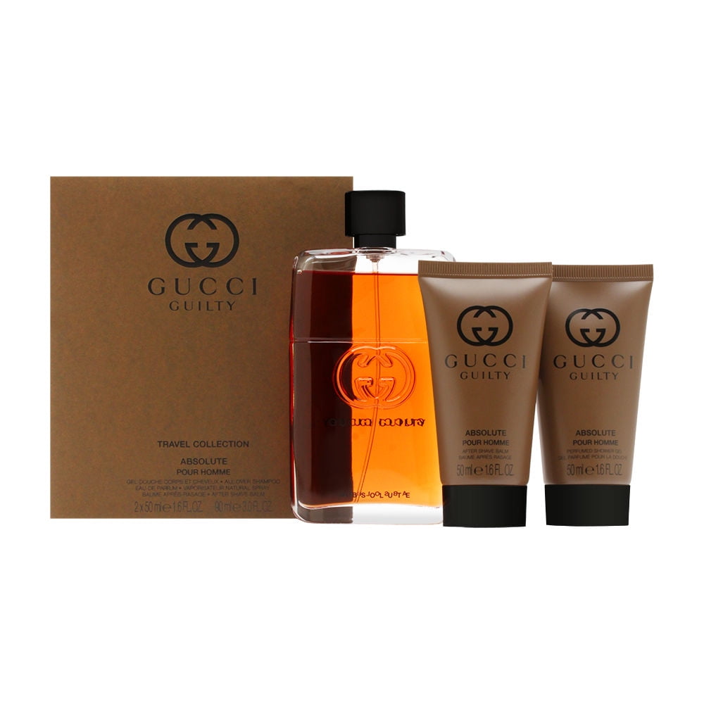 Gucci Guilty Absolute for Men 3 Piece Set Includes 3.0 oz Eau de