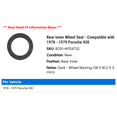thumbnail image 2 of Rear Inner Wheel Seal - Compatible with 1978 - 1979 Porsche 930, 2 of 2