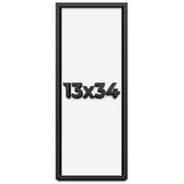 10x40 Shadow Box Frame Black | 1 inches Deep Real Wood Contemporary ...