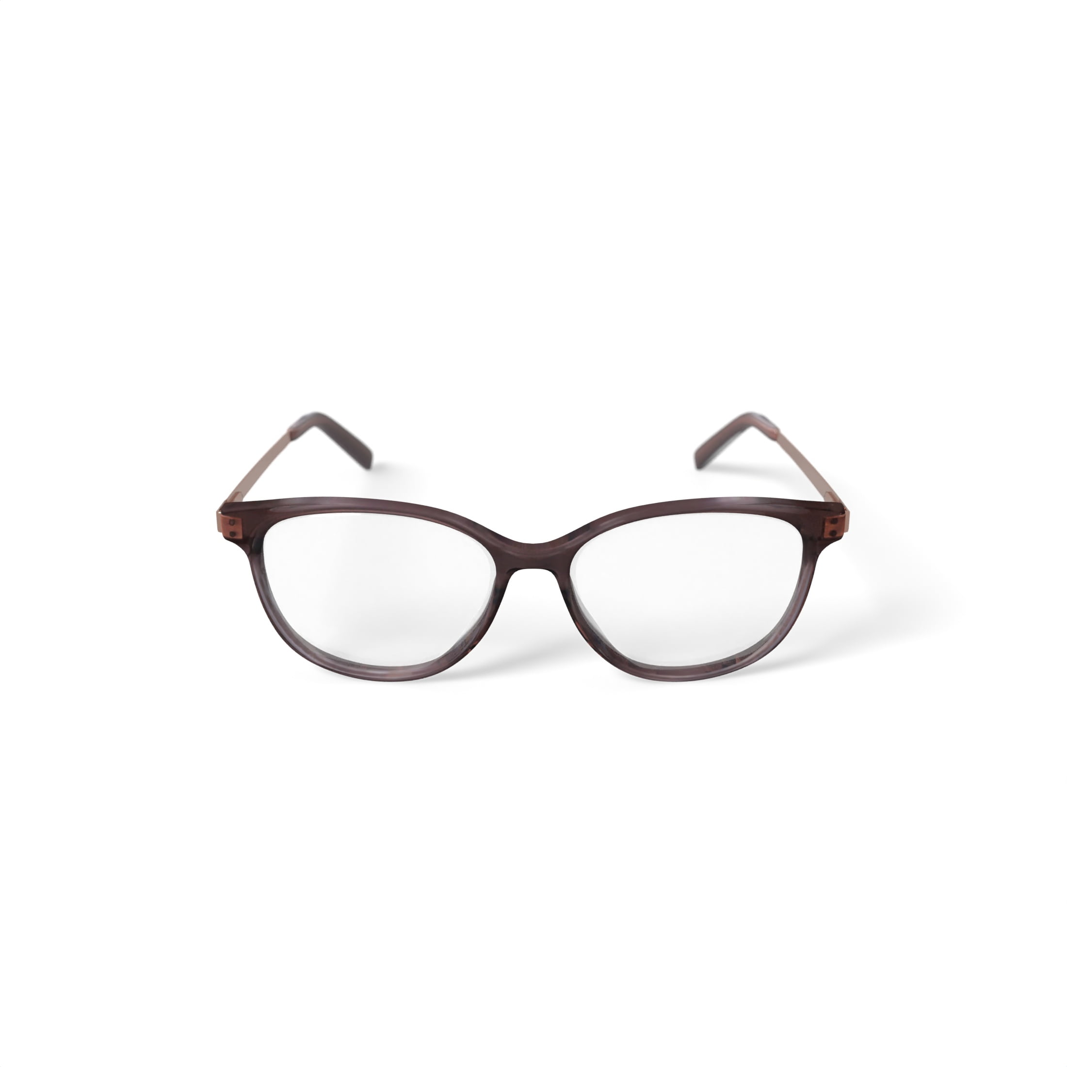 Bio Eyes Women's BE222 Calla Round Prescription Eyeglasses with Case, Brown