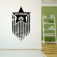 thumbnail image 3 of Veteran American Veteran Star Flag Silhouette Design Wall Art Sticker Designs Vinyl Stickers For Home House Walls Rooms Windows Bedroom Decoration Size (26x26 inch), 3 of 3
